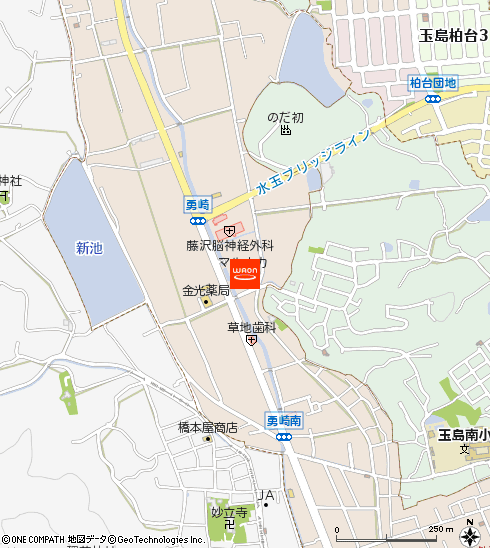 マルナカ勇崎店付近の地図